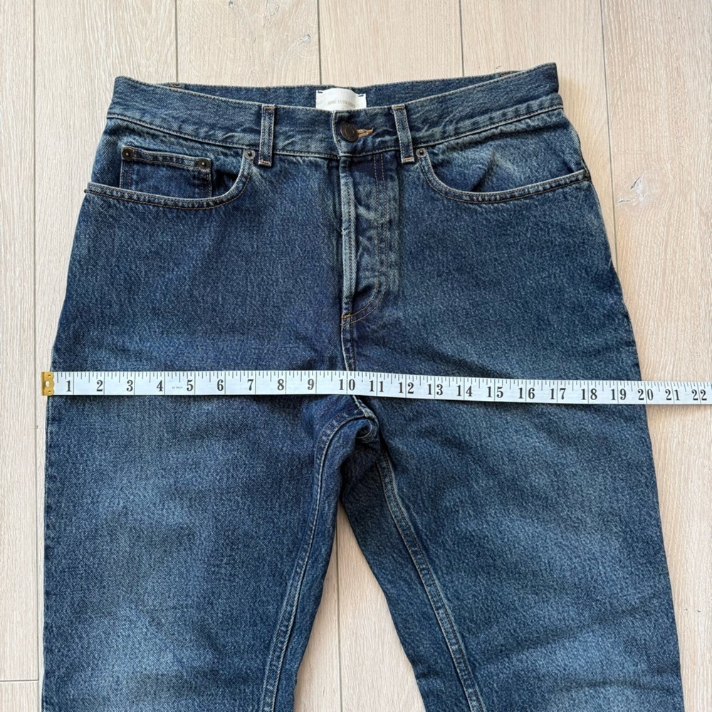 Aime Leon Dore Made in Italy High Rise Dark Blue Relaxed Jeans Women’s Size 30 - Picture 10 of 13